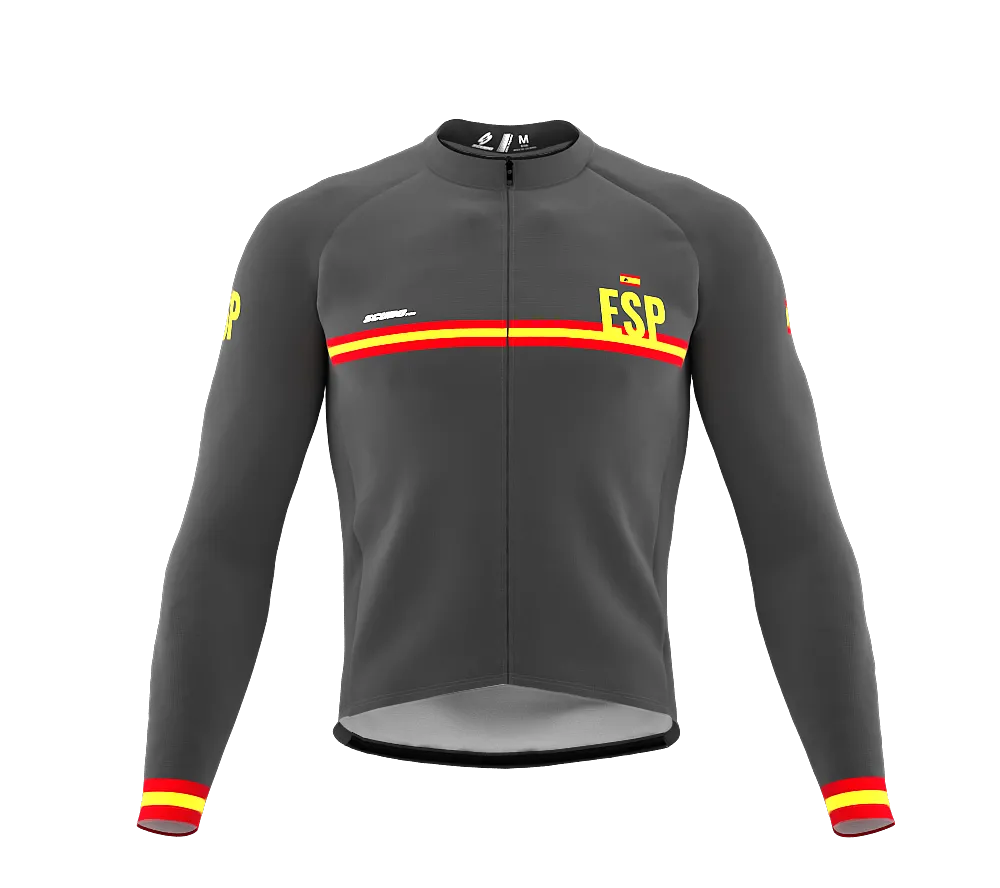 ScudoPro Pro Thermal Long Sleeve Cycling Jersey Country CODE Spain Gray | Men and Women