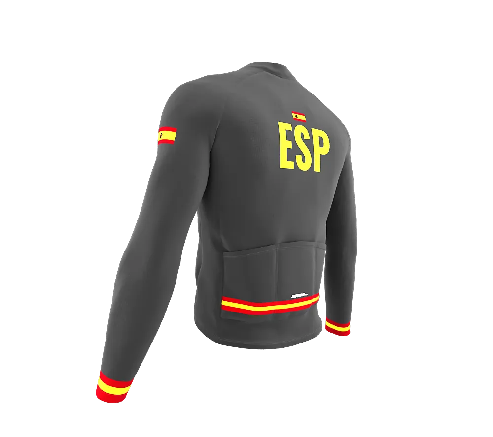 ScudoPro Pro Thermal Long Sleeve Cycling Jersey Country CODE Spain Gray | Men and Women