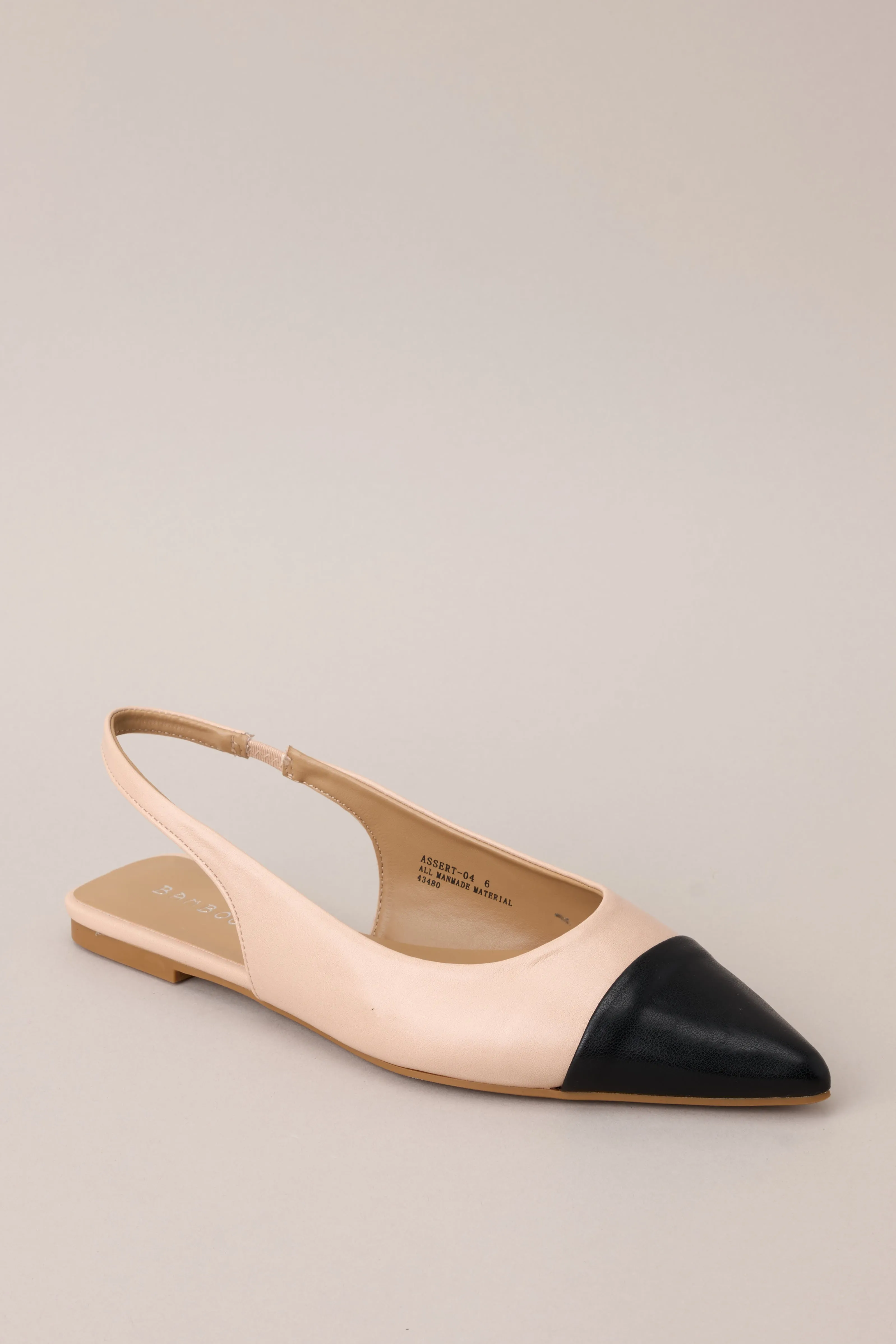 Sculpting Memories Beige SlingBack Flats