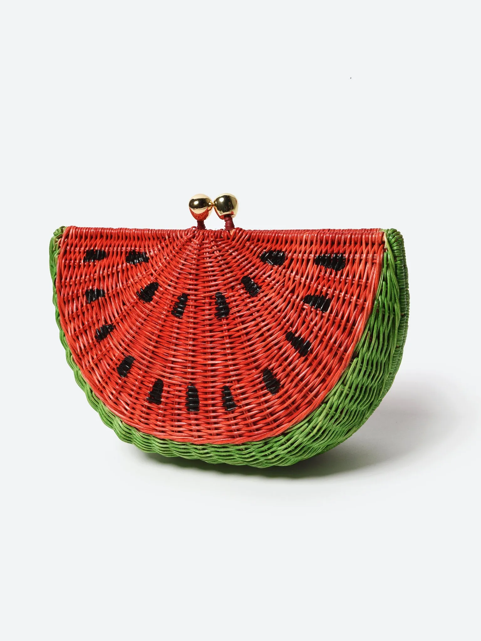     SERPUI MARIE  Watermelon Wicker Bag    