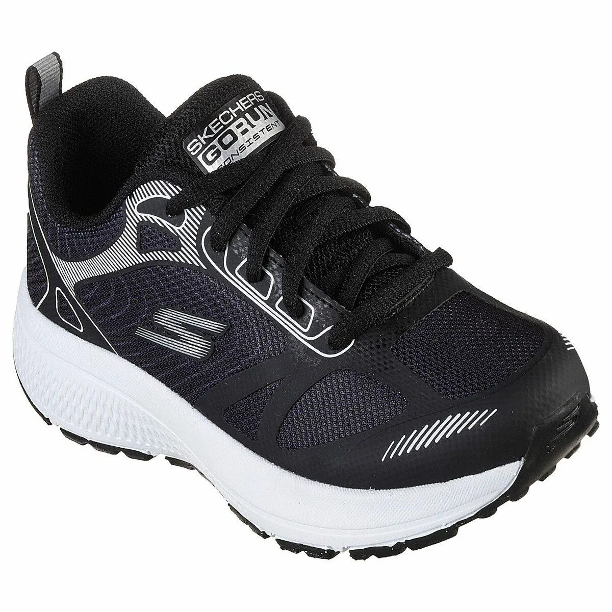 Skechers Kids Unisex Black-Multi Sports Sneakers