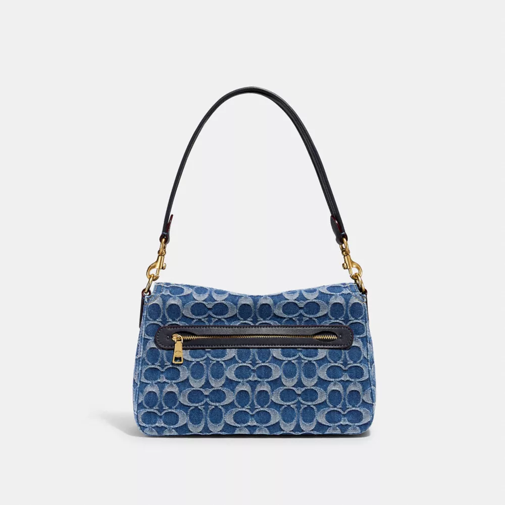 SOFT TABBY SHOULDER BAG IN SIGNATURE DENIM