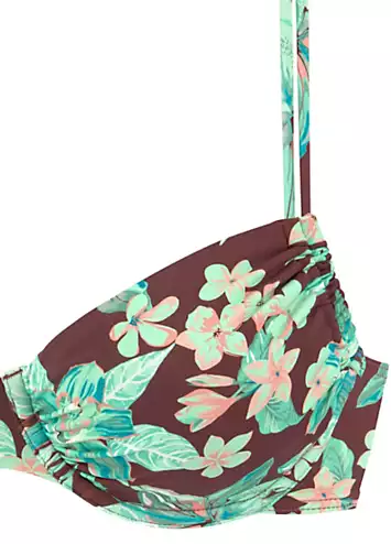 s.Oliver Floral Print Underwired Bikini | Grattan