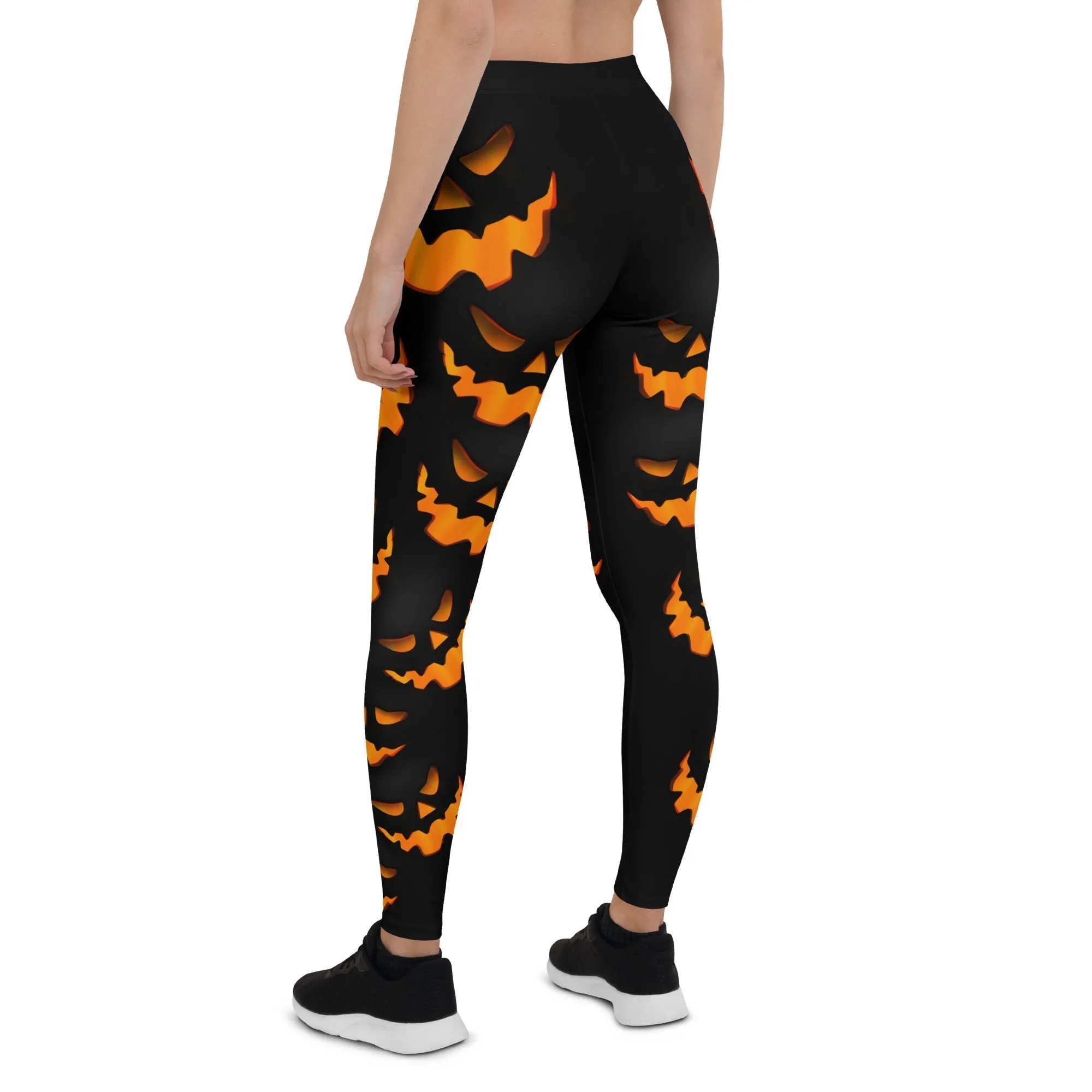 Spooky Pumpkin Halloween Leggings