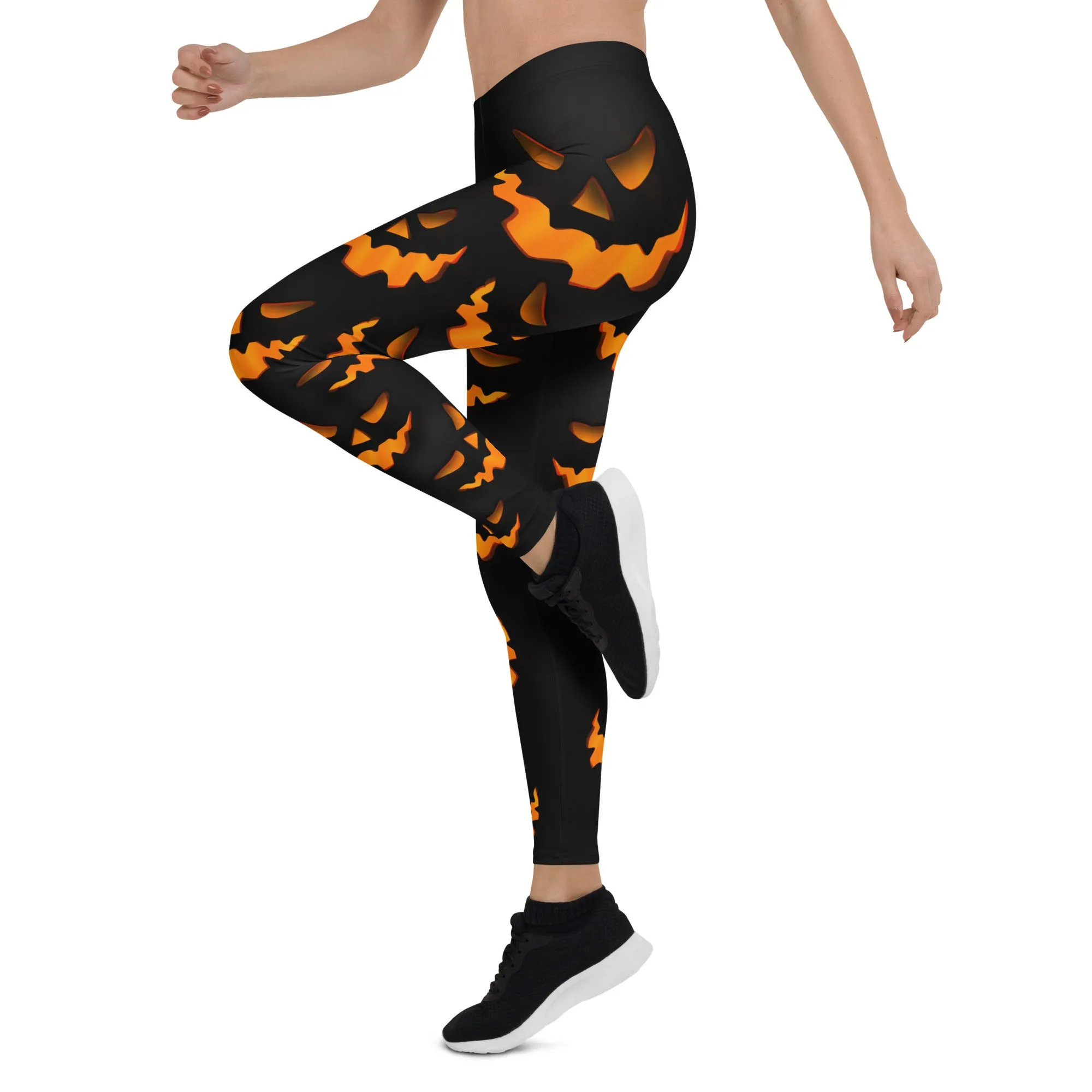 Spooky Pumpkin Halloween Leggings