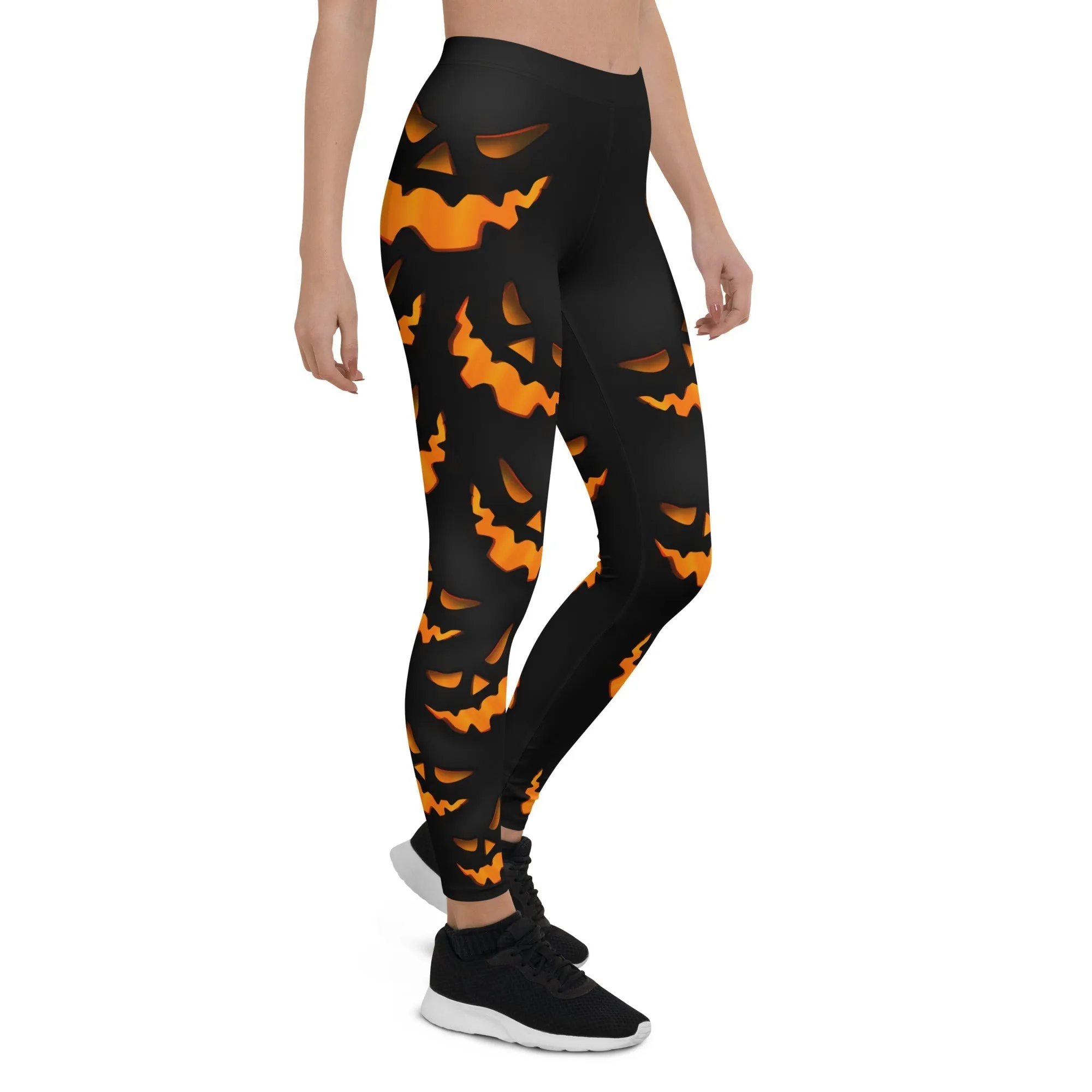 Spooky Pumpkin Halloween Leggings