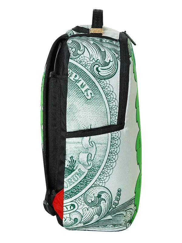 Sprayground Seeing Triple Money Bear Backpack - White/Green