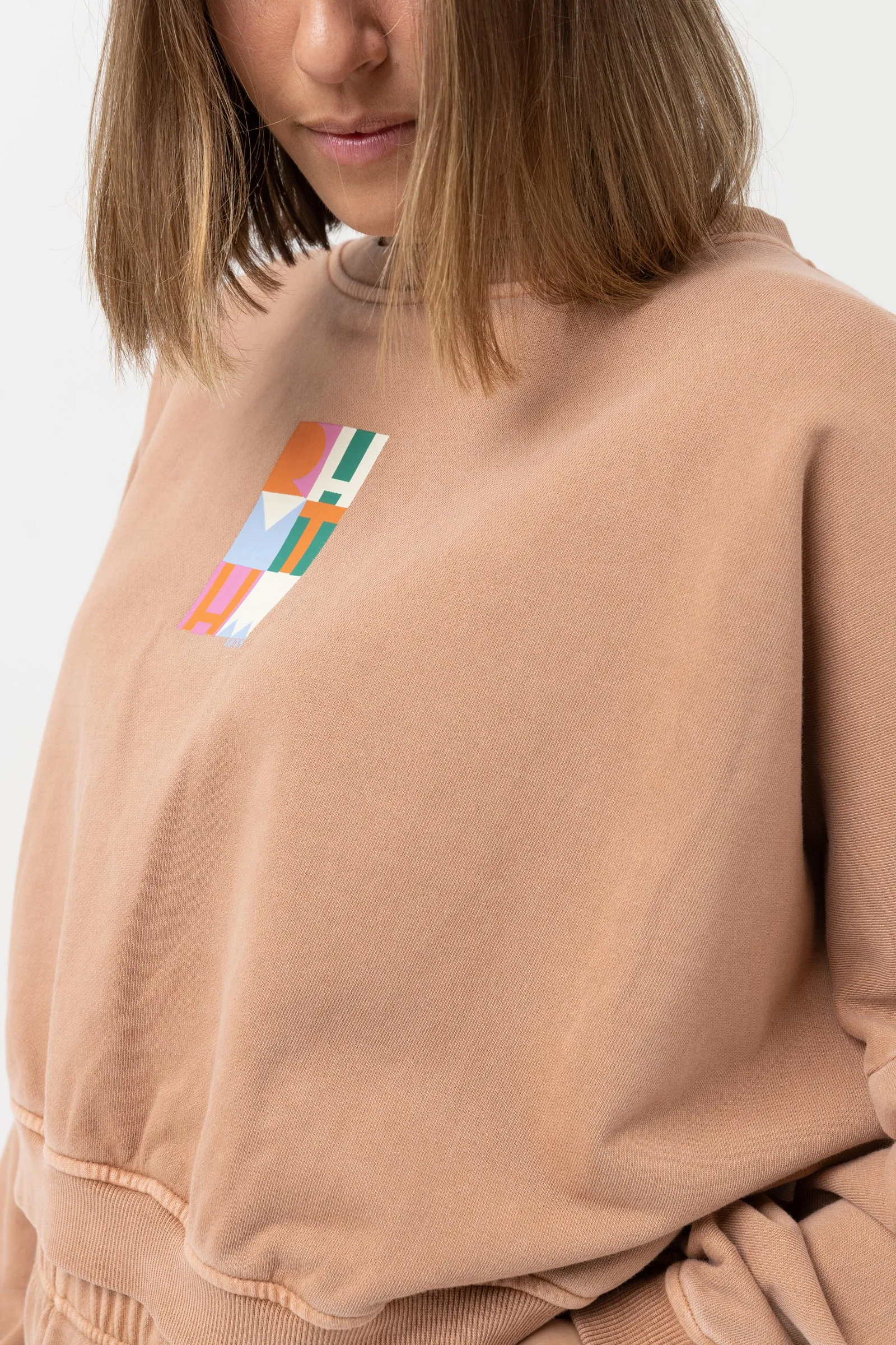 Stacked Slouch Fleece Caramel