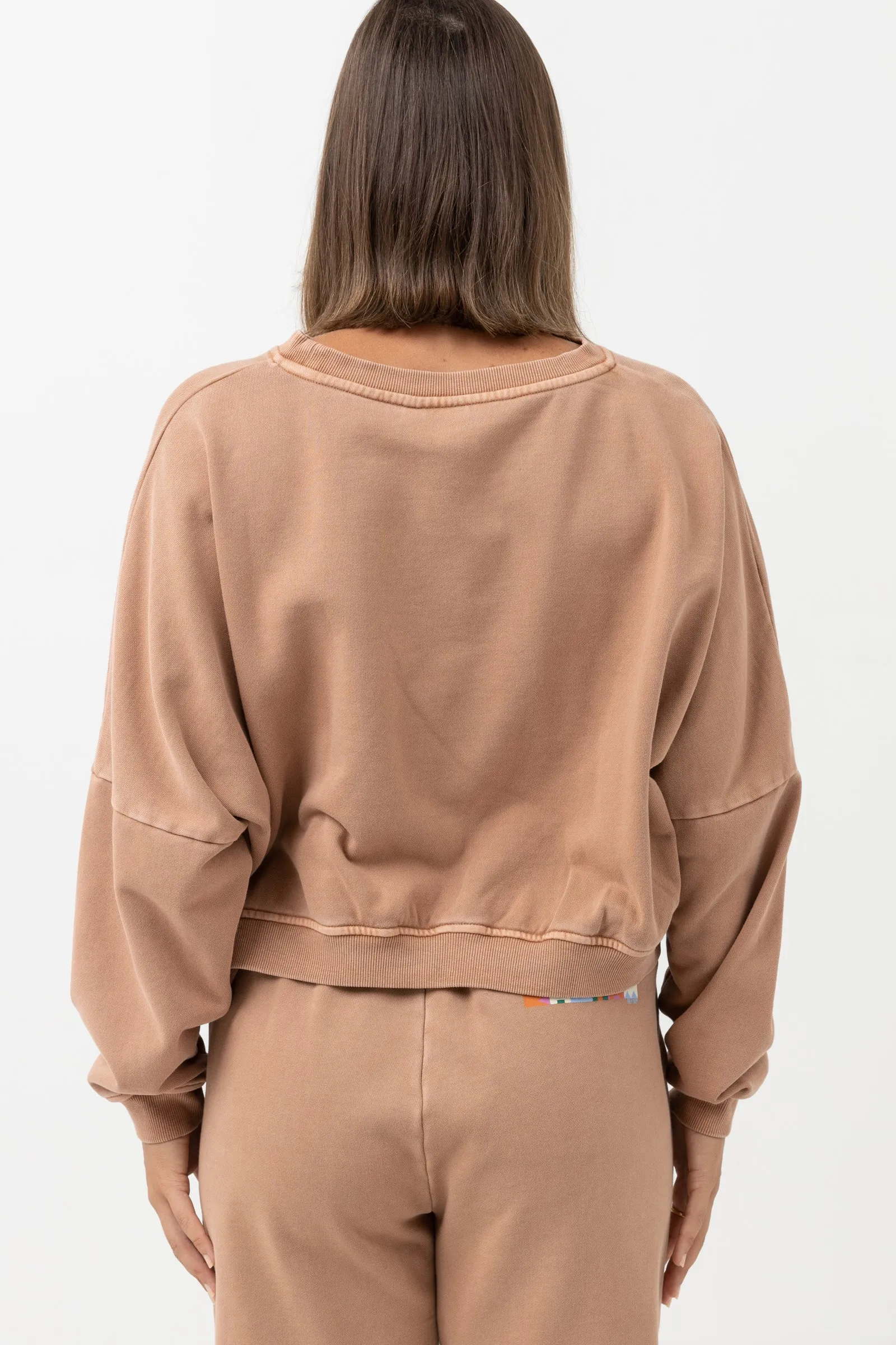 Stacked Slouch Fleece Caramel