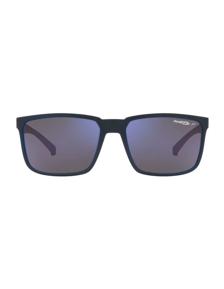 Stripe Polarised Sunglasses in Blue