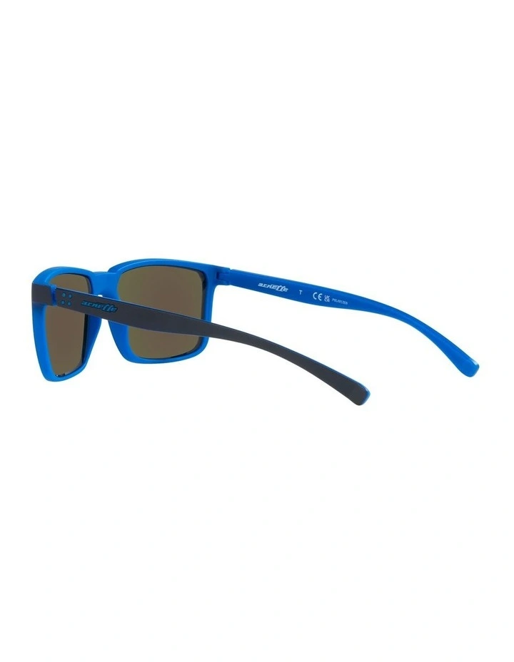 Stripe Polarised Sunglasses in Blue