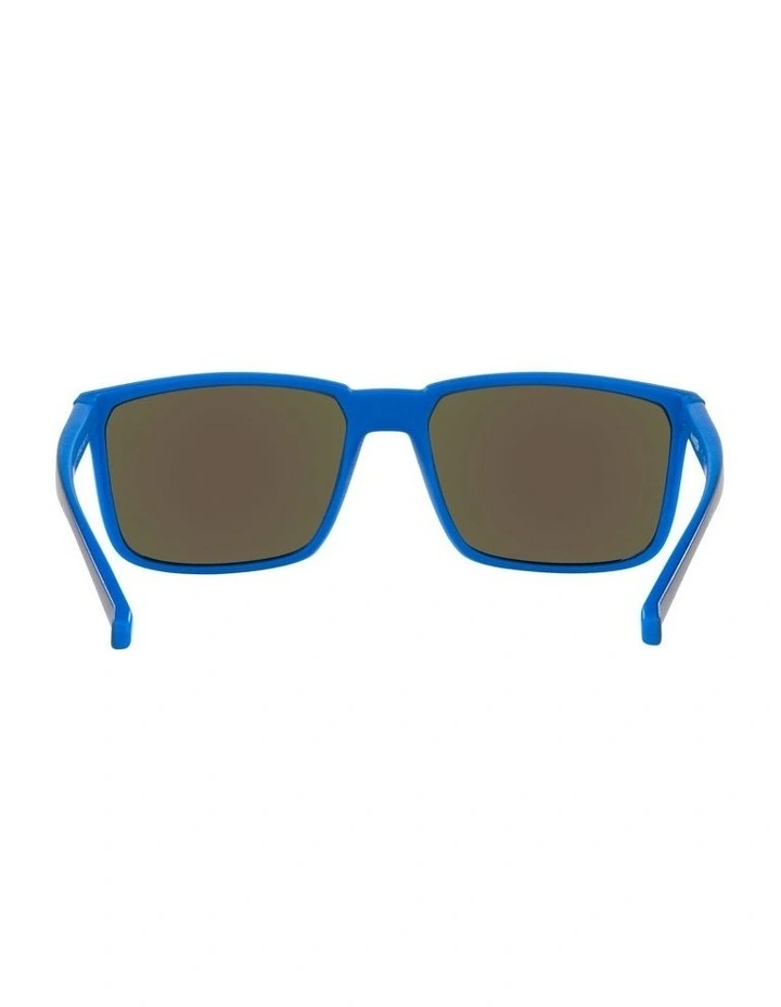 Stripe Polarised Sunglasses in Blue