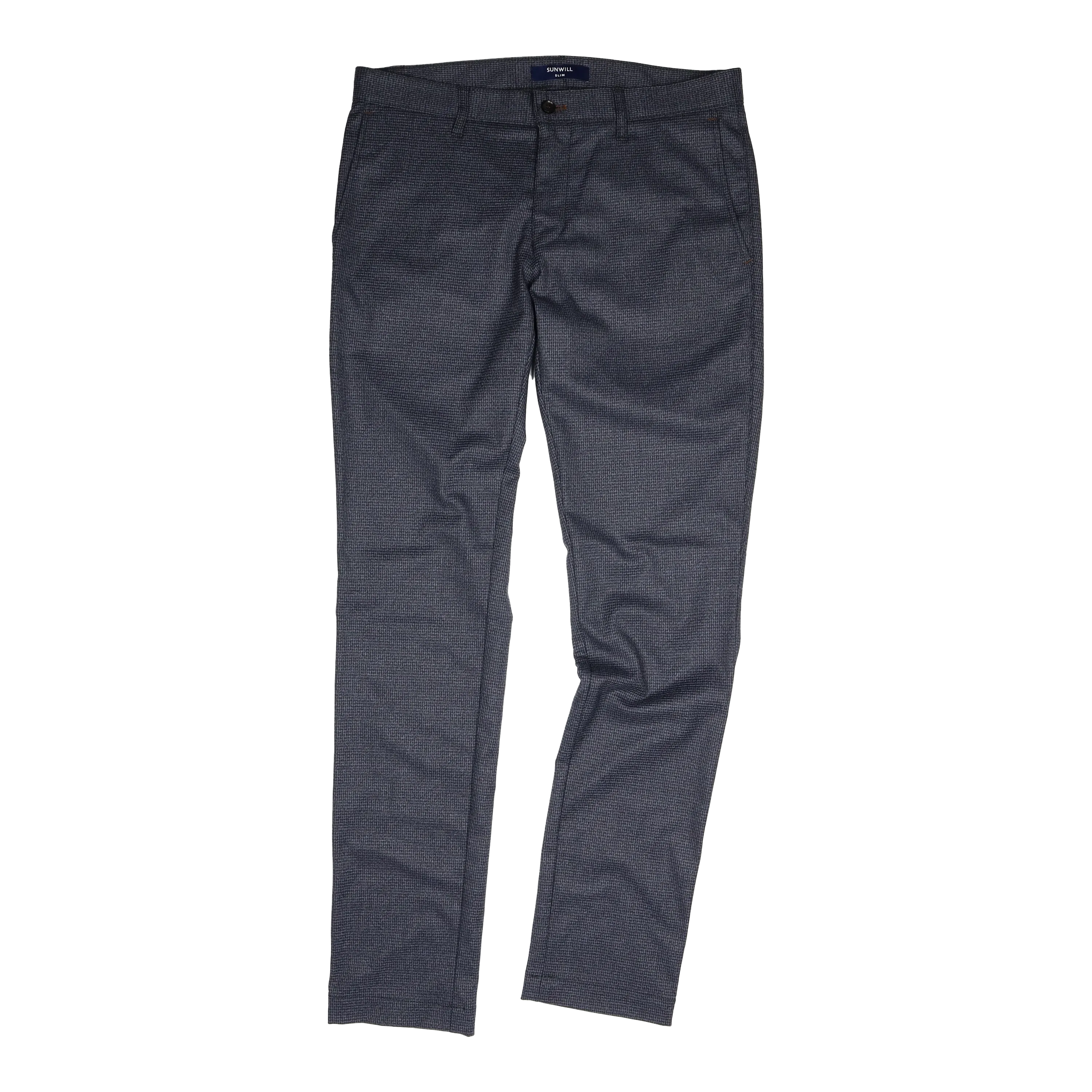 Sunwill Slim Fit Stretch Check Trousers