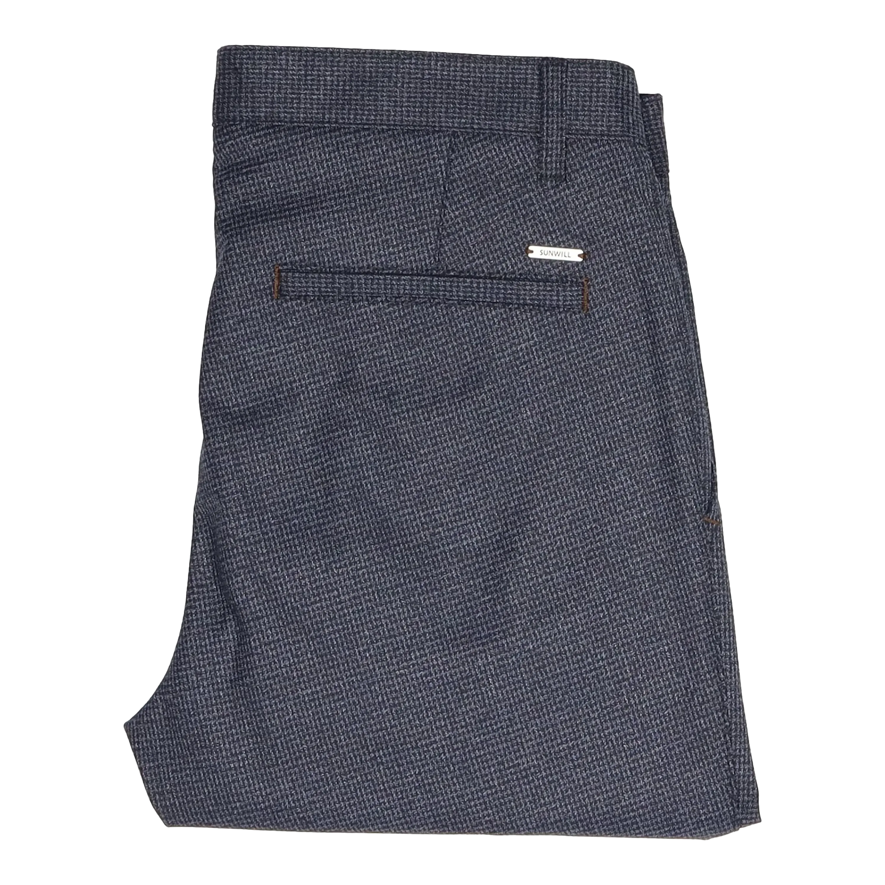 Sunwill Slim Fit Stretch Check Trousers