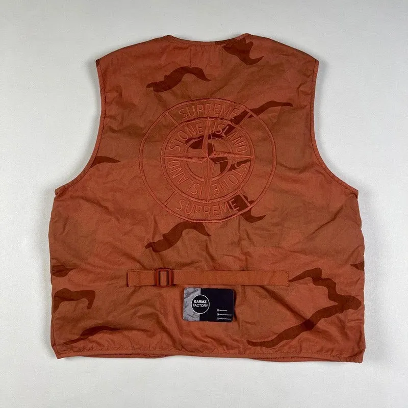 Supreme Brushed Cotton Tactical Vest Rust