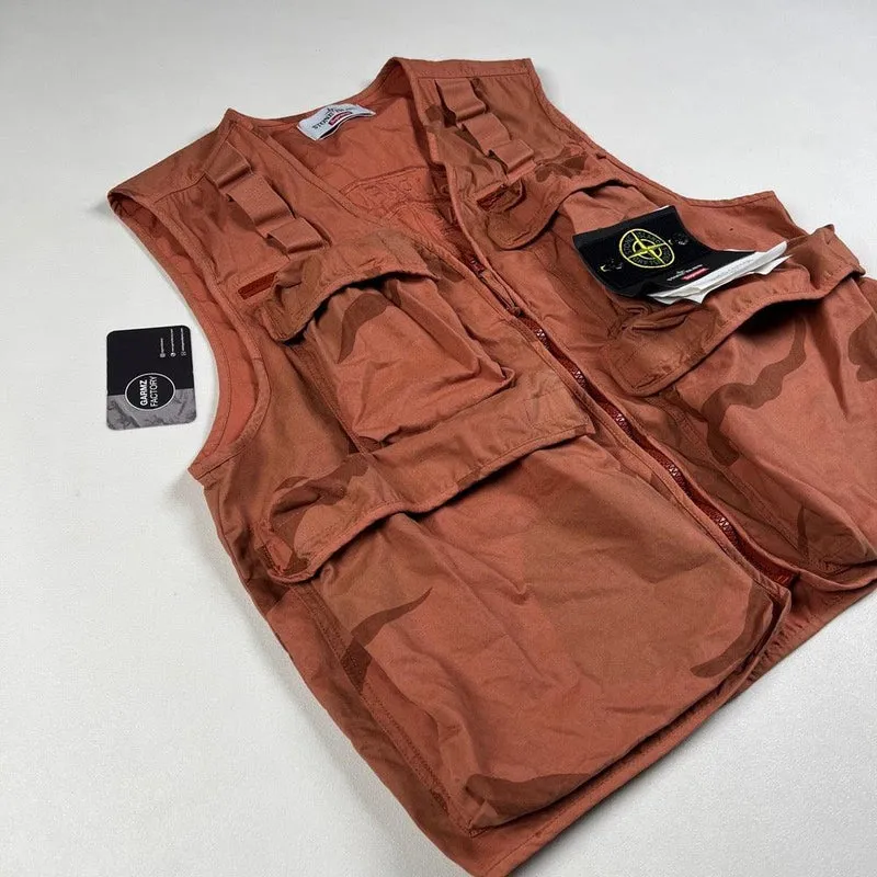 Supreme Brushed Cotton Tactical Vest Rust