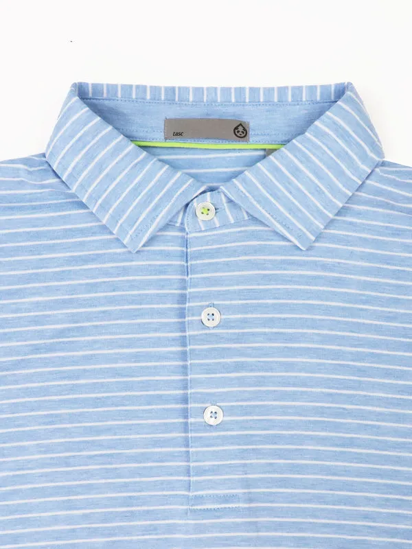 Tasc Performance Cloud Polo Brookline Stripe