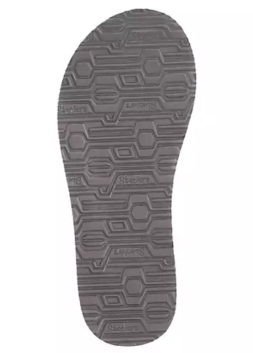 Taupe Meditation Rockstar Sandals by Skechers | Look Again