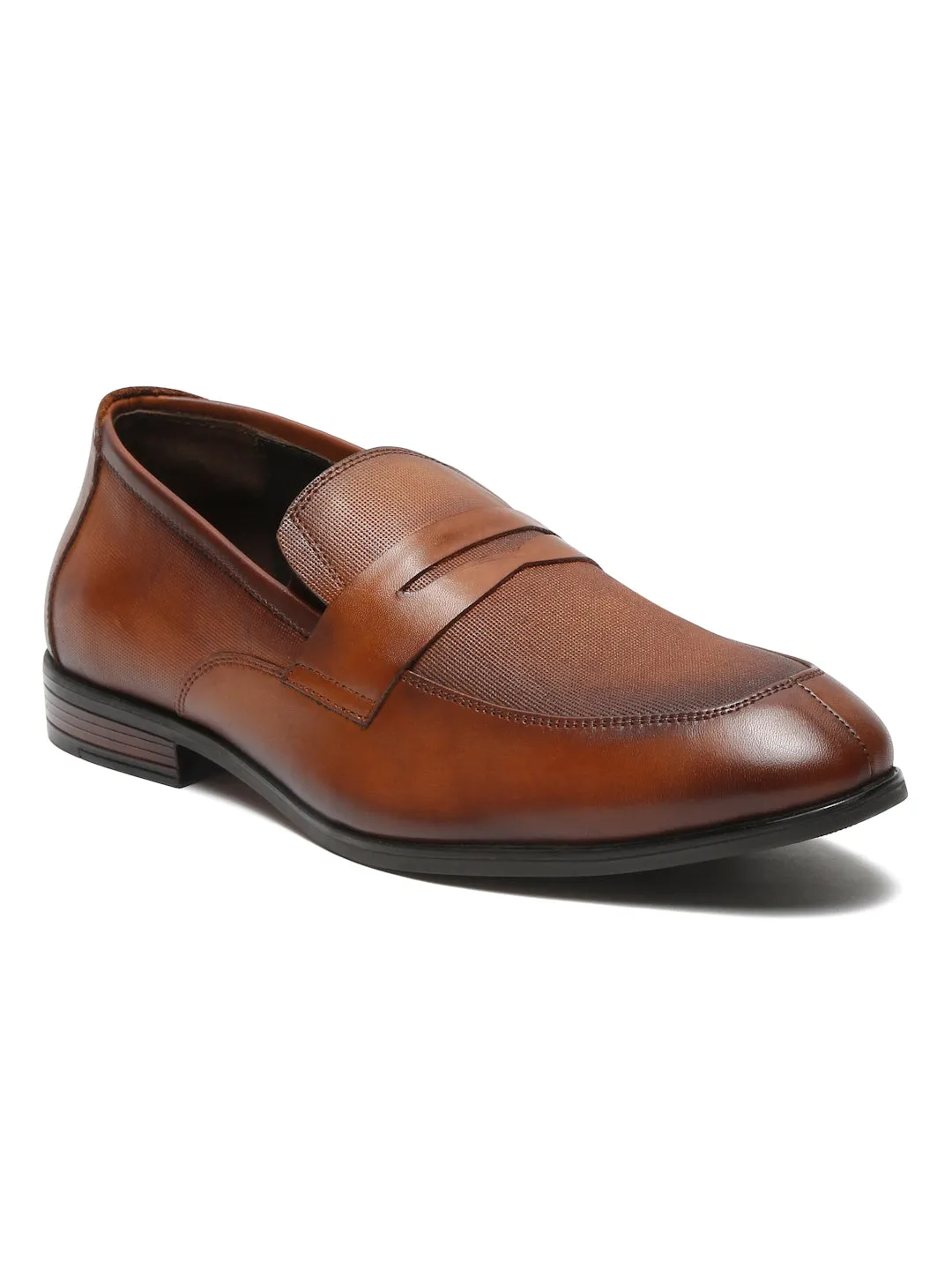 Teakwood Leathers Men Wood Solid Leather Slip-on Shoes