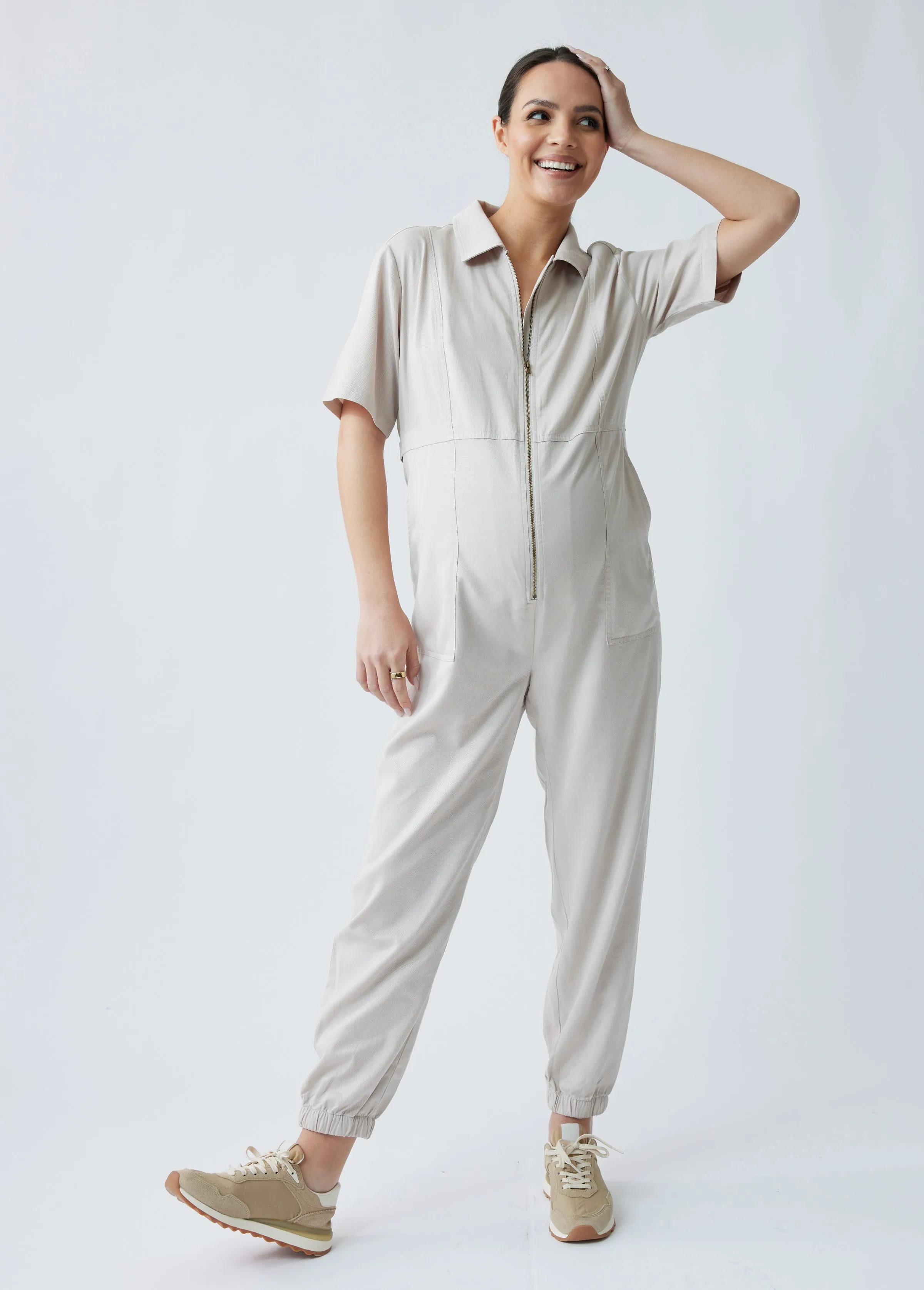 The One Zip Wonder Maternity + Nursing Jumpsuit