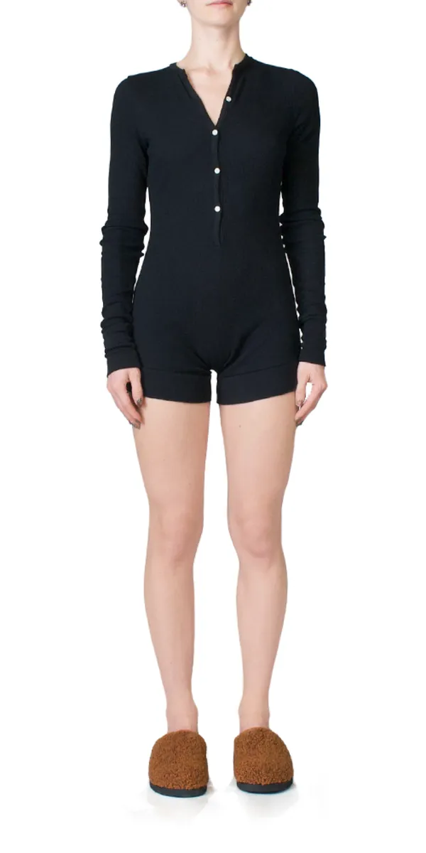 Thermal Romper - Black