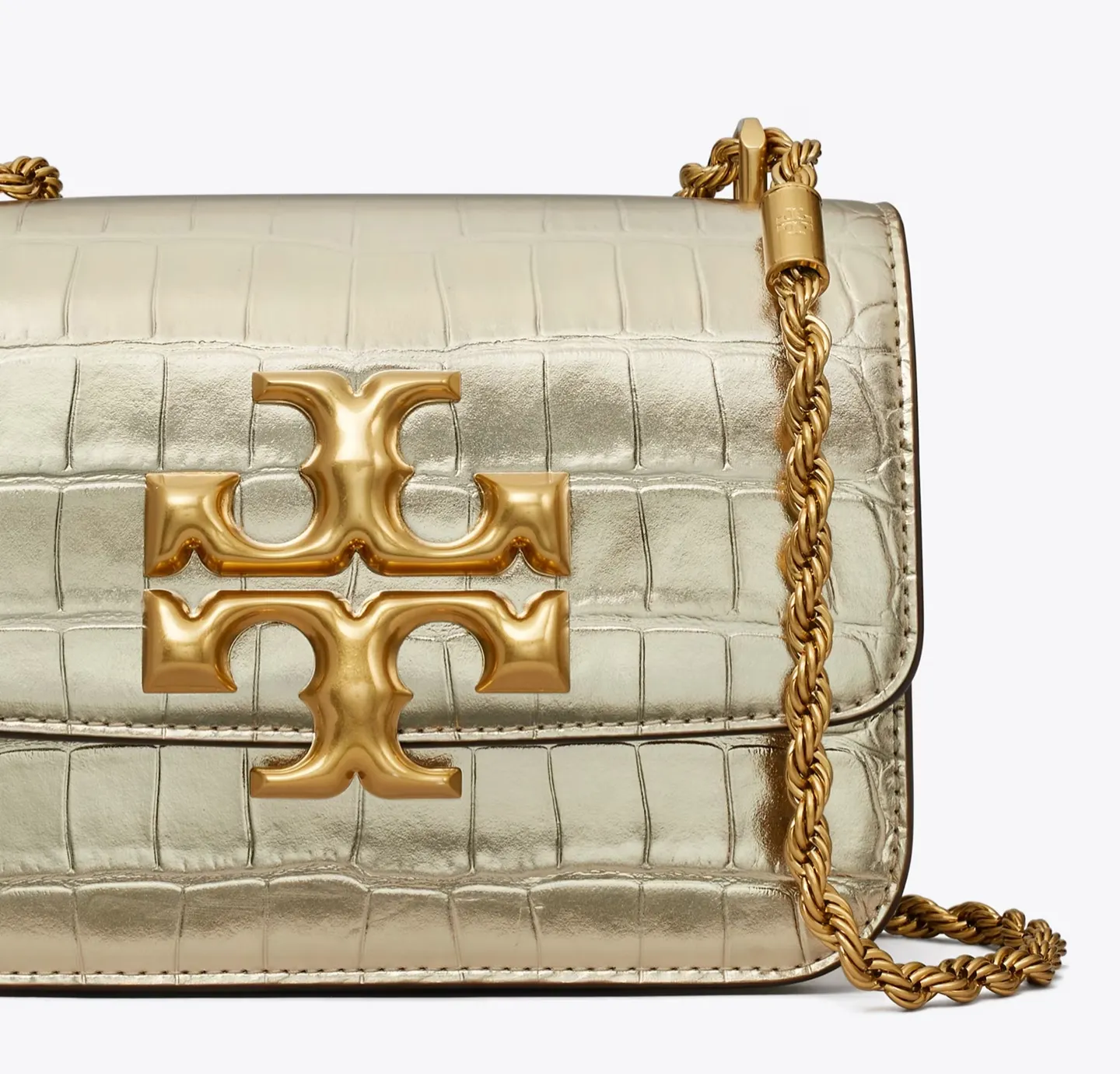 Tory Burch Eleanor Convertible Shoulder Bag Champagne