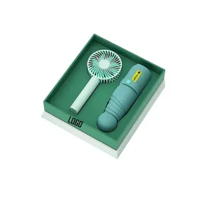 Umbrella and Portable Fan Gift Box Set