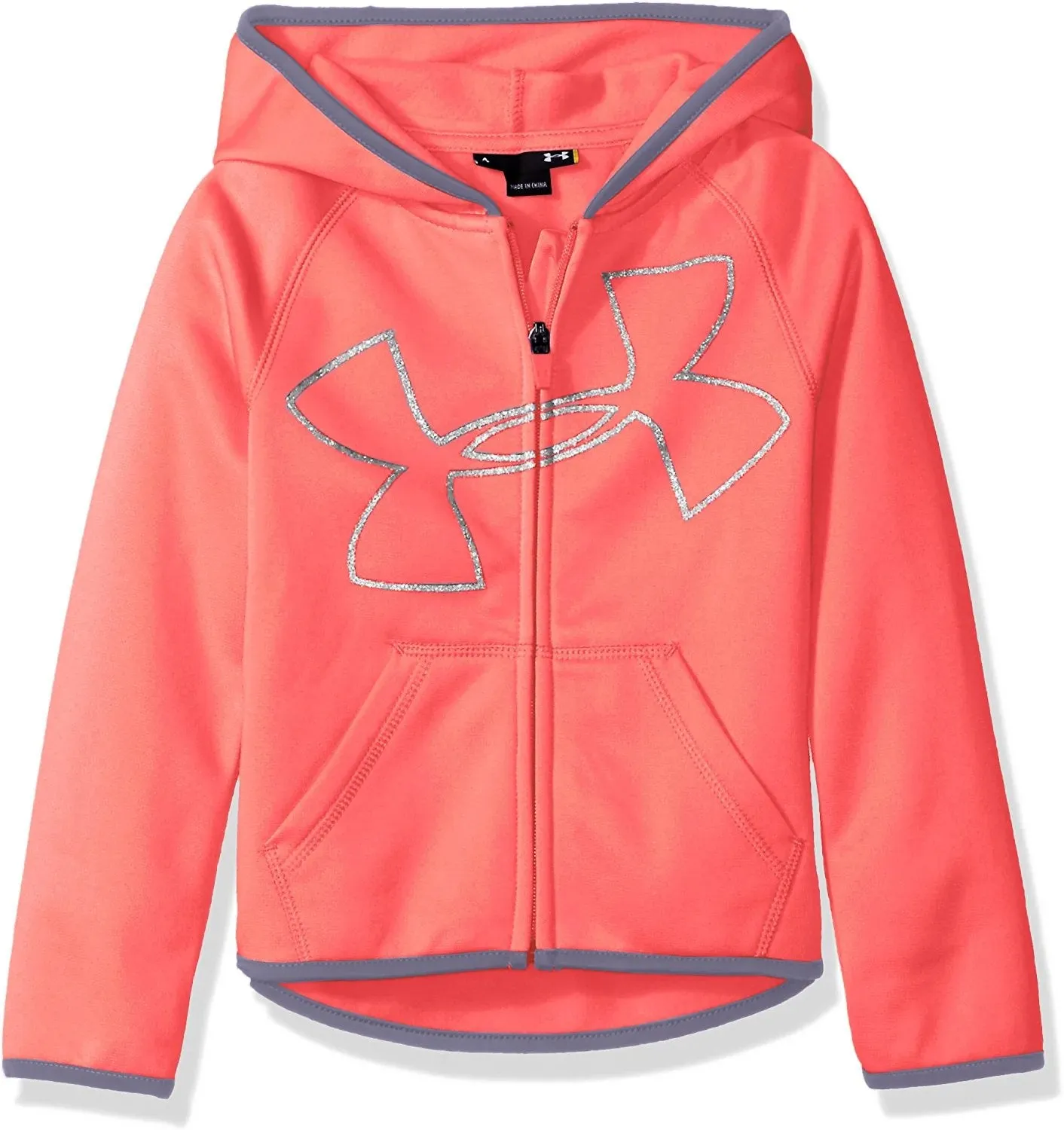 Under Armour Little Girls' UA Logo Zip Hoodie