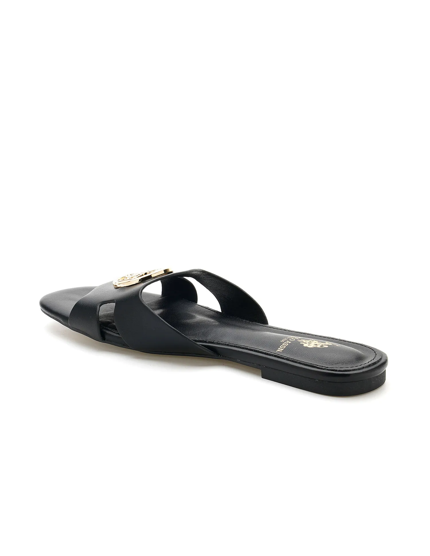 U.S. Polo Assn. Logo Accent Vamp Strap Perla Sandals