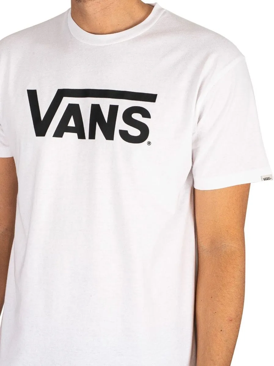 VANS Classic Print Crew Neck T-Shirt White