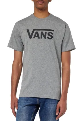 VANS Crew Neck Logo T-Shirt Grey Heather