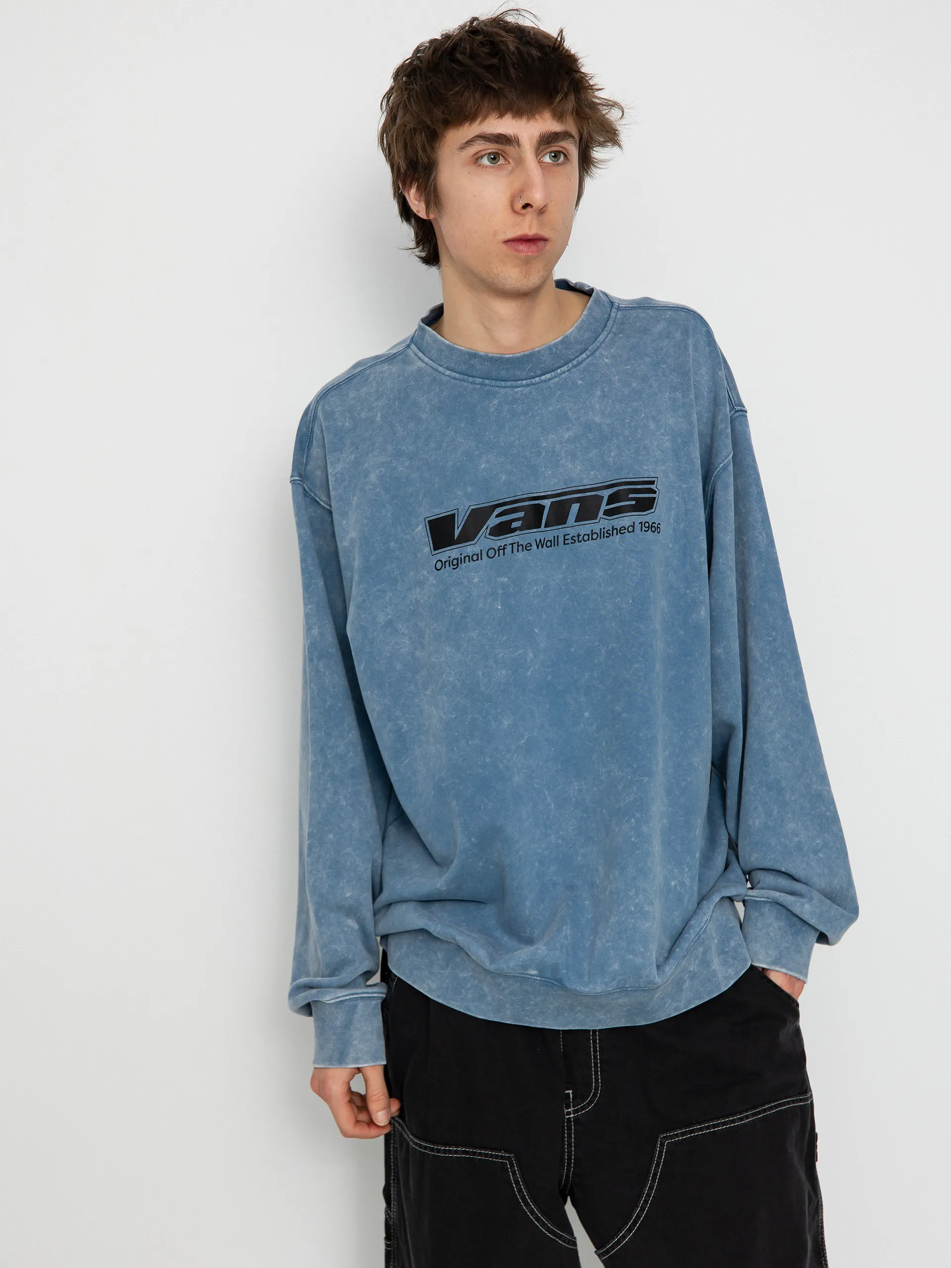 Vans Sweatshirt Spaced Out Loose Crew (copen blue)