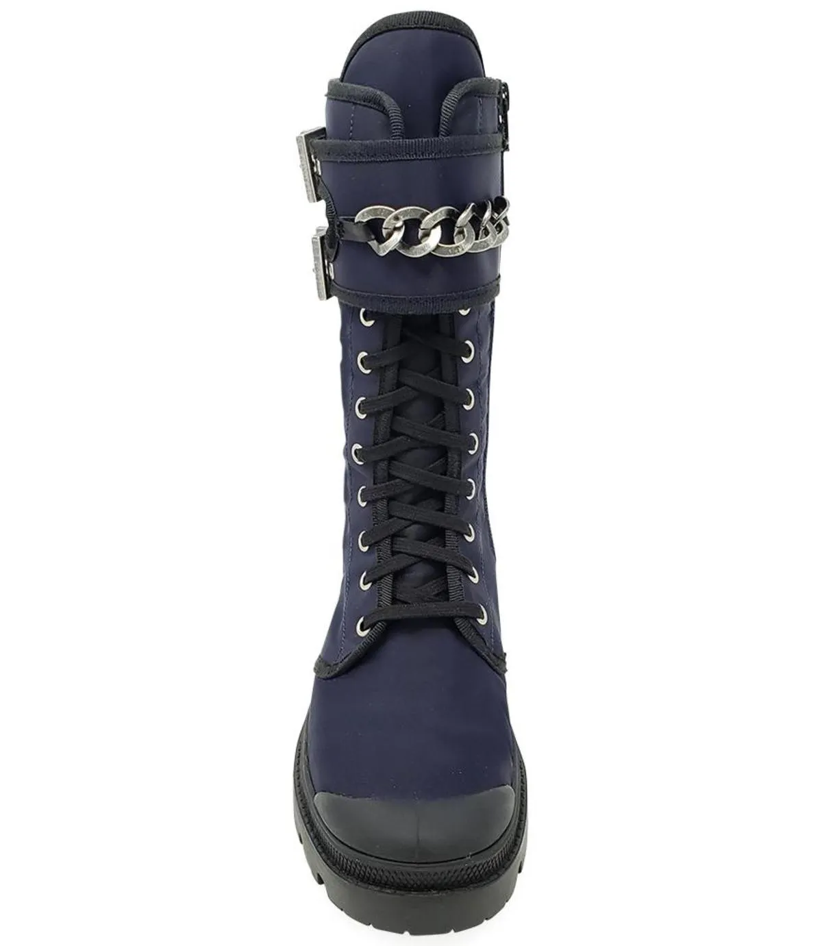 Vegan Chain Boot - Navy