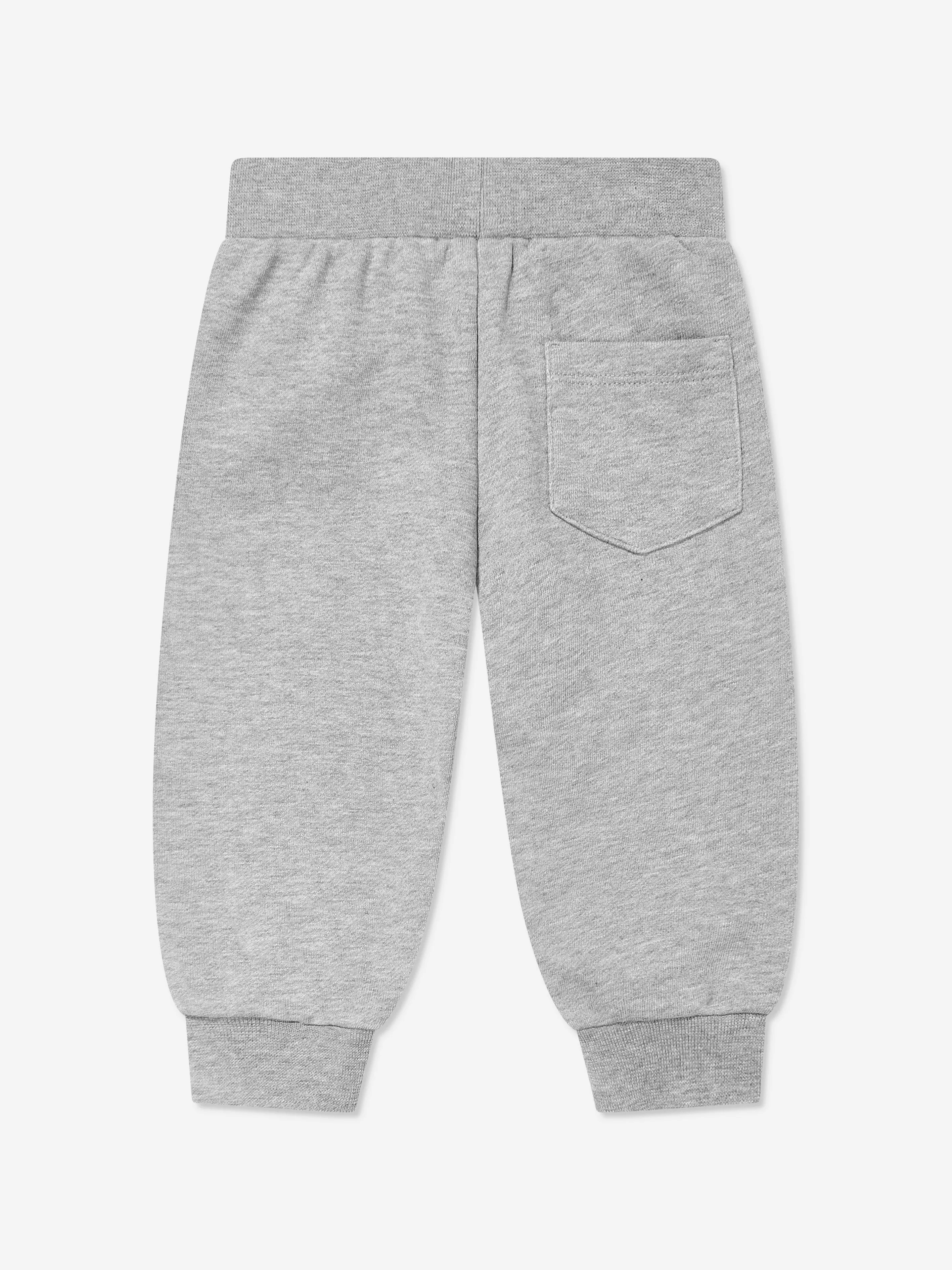 Versace Baby Boys Damier Logo Joggers in Grey