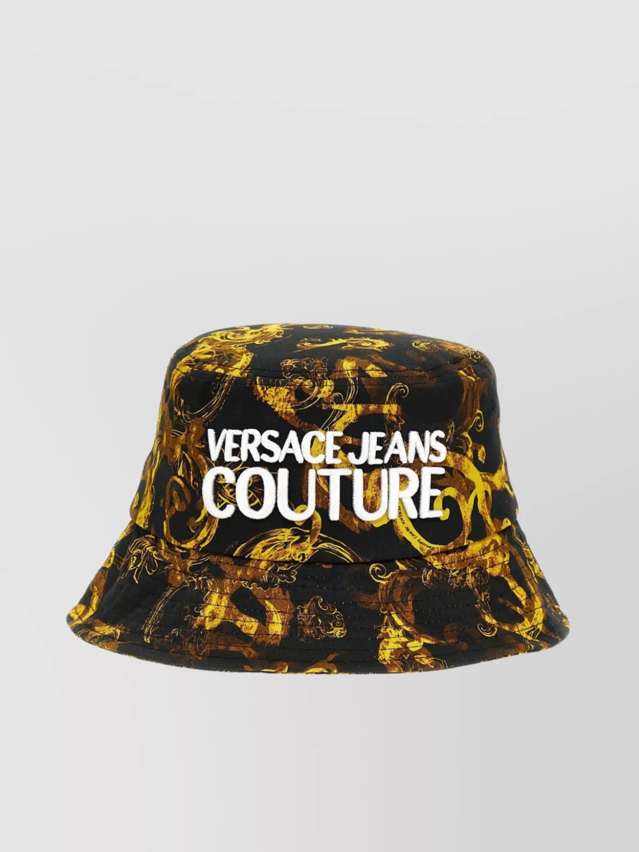 Versace Jeans Couture   'baroque' print unisex bucket hat with wide brim