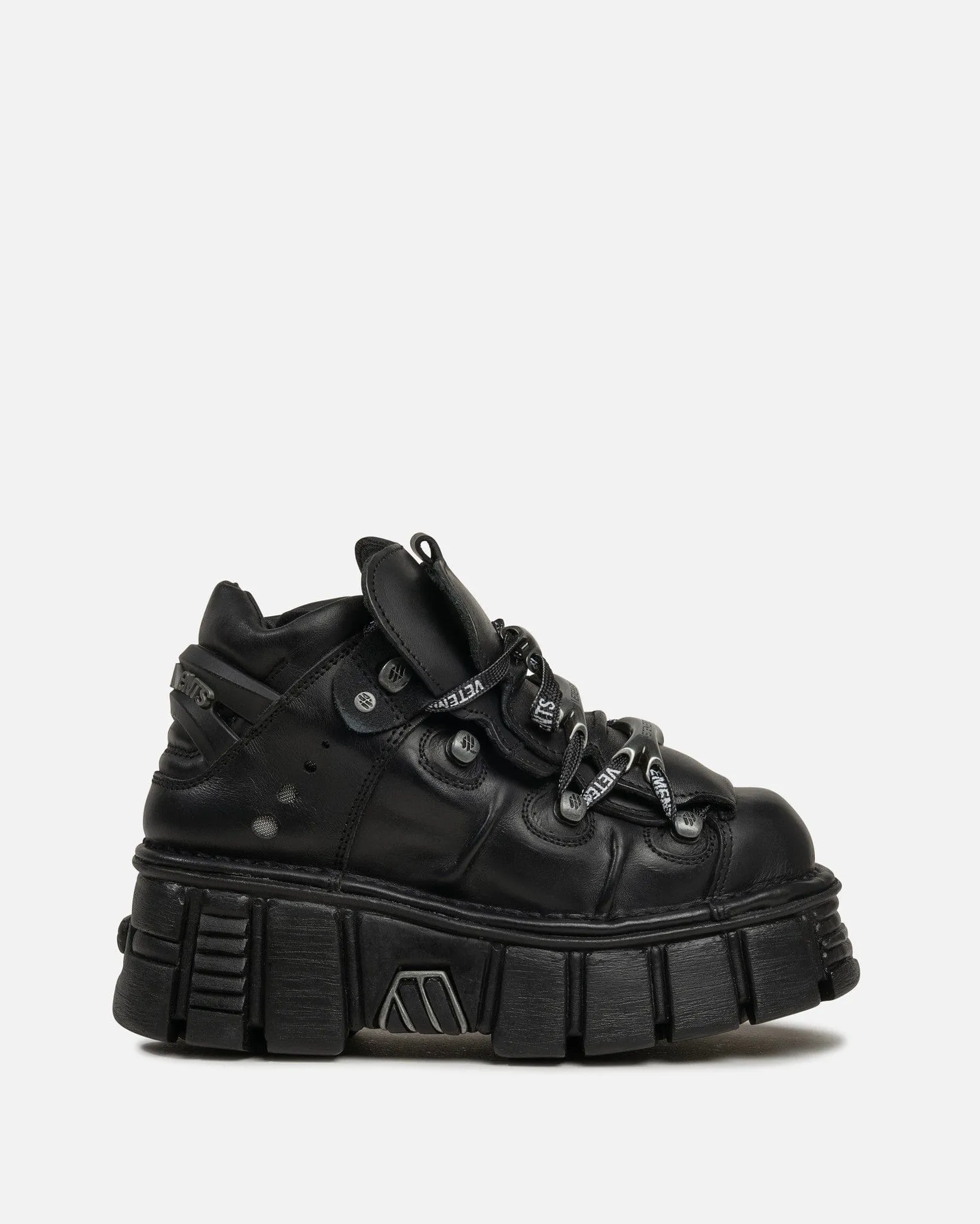 VETEMENTS New Rock Platform Sneakers in Black