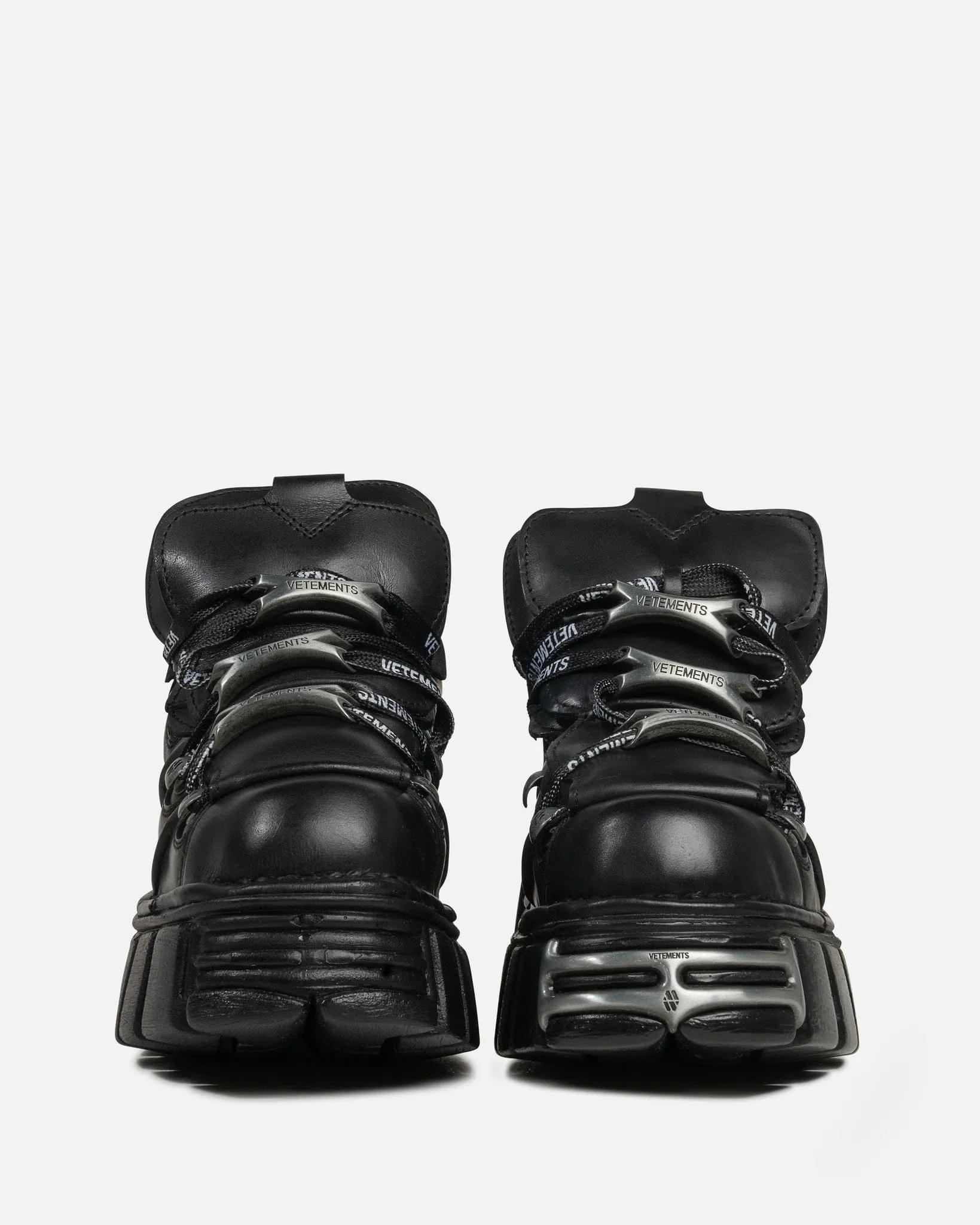 VETEMENTS New Rock Platform Sneakers in Black