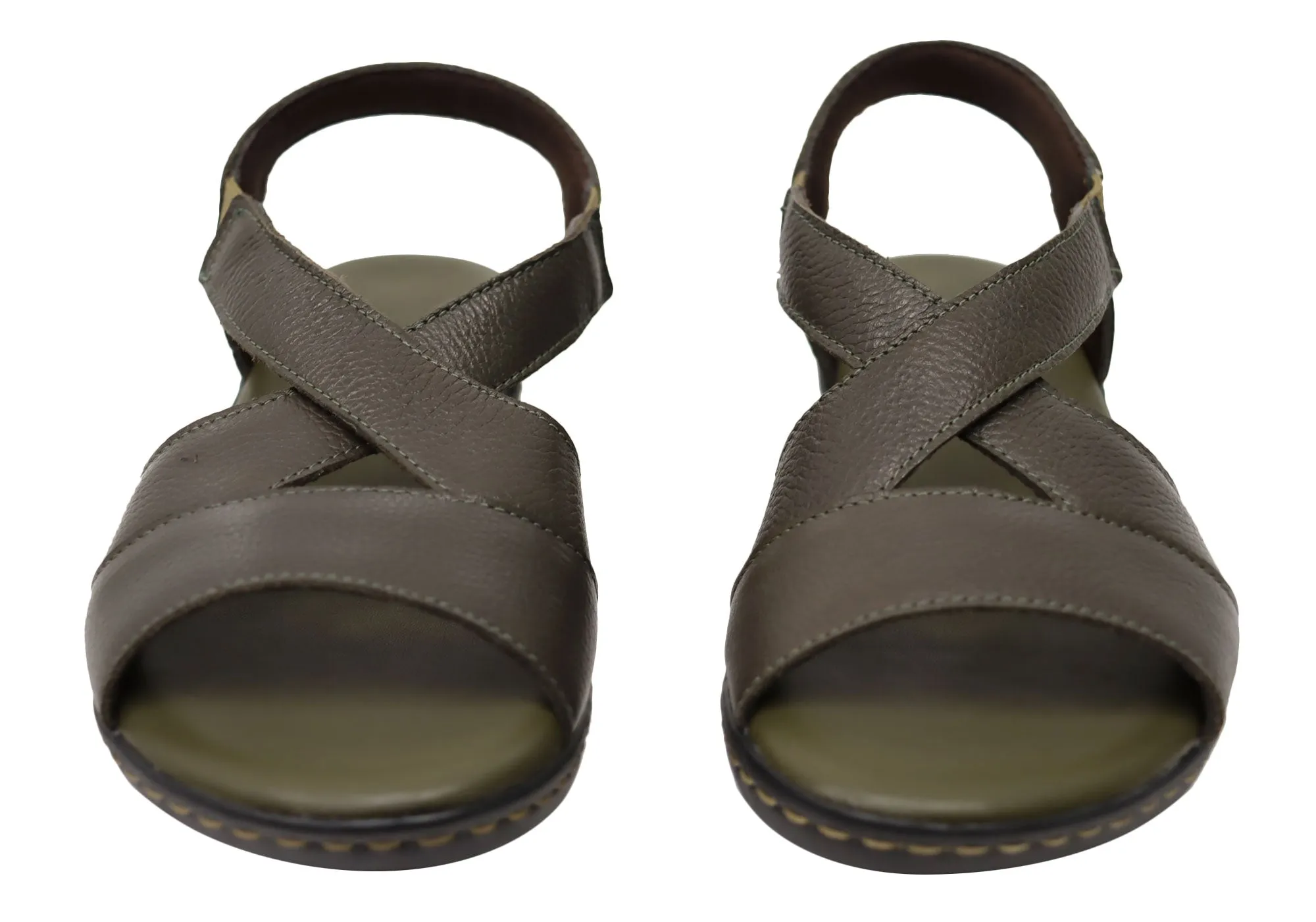 Via Paula Mimosa Womens Brazilian Comfortable Leather Sandals