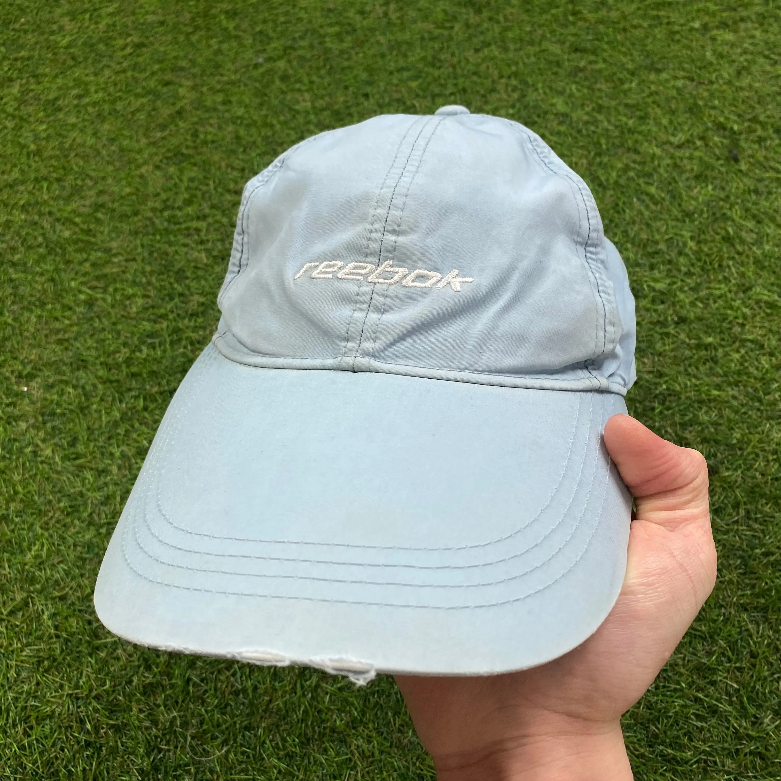 Vintage 00s Reebok Hat Baby Blue