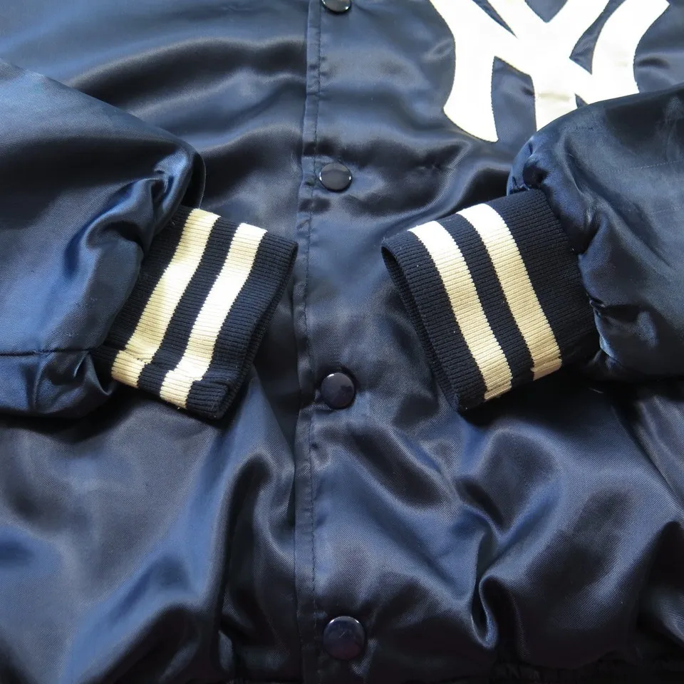 Vintage 70s New York Yankees Felco Jacket Mens S MLB Baseball Satin Union Made