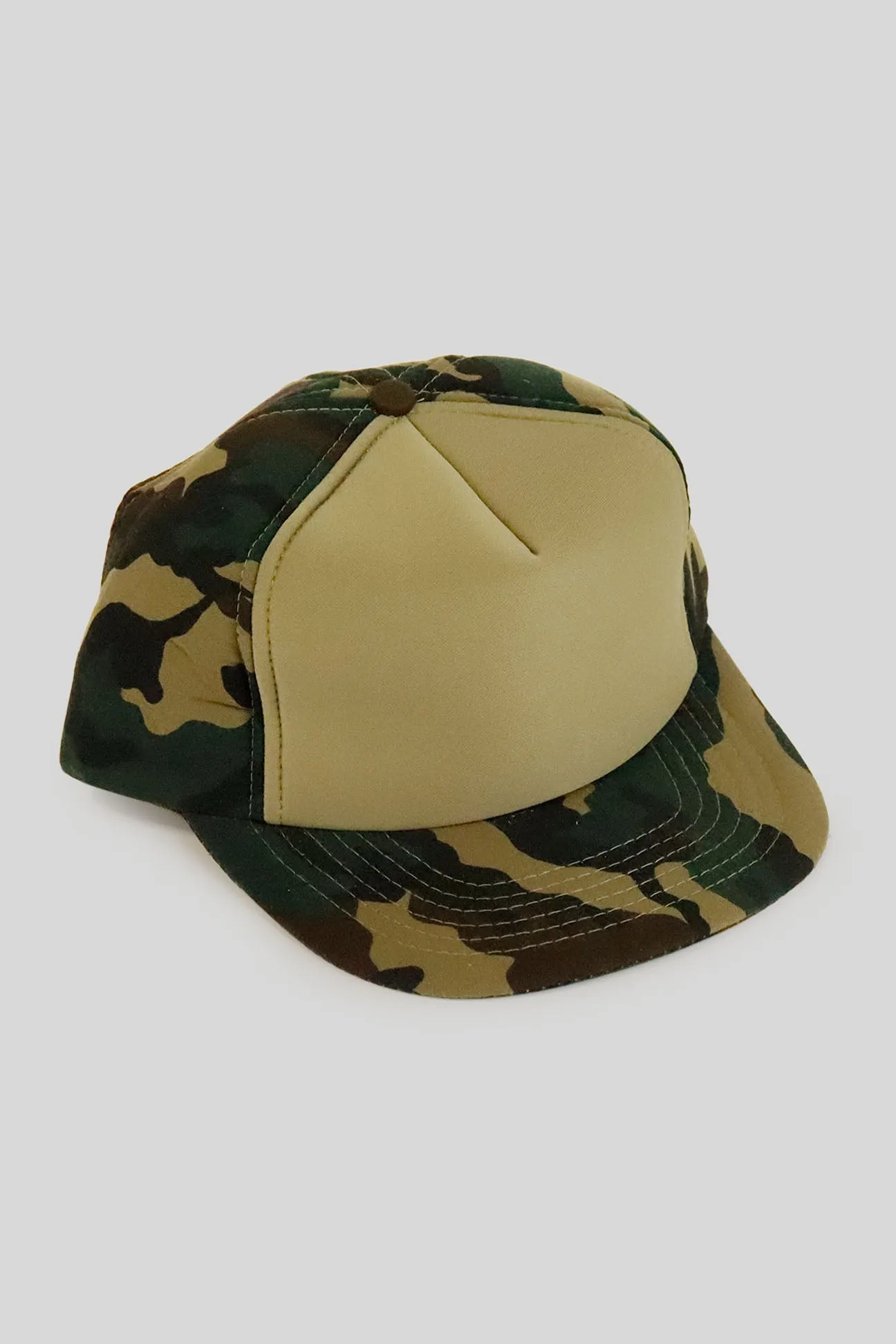 Vintage Deadstock Camo All Foam Trucker Hat