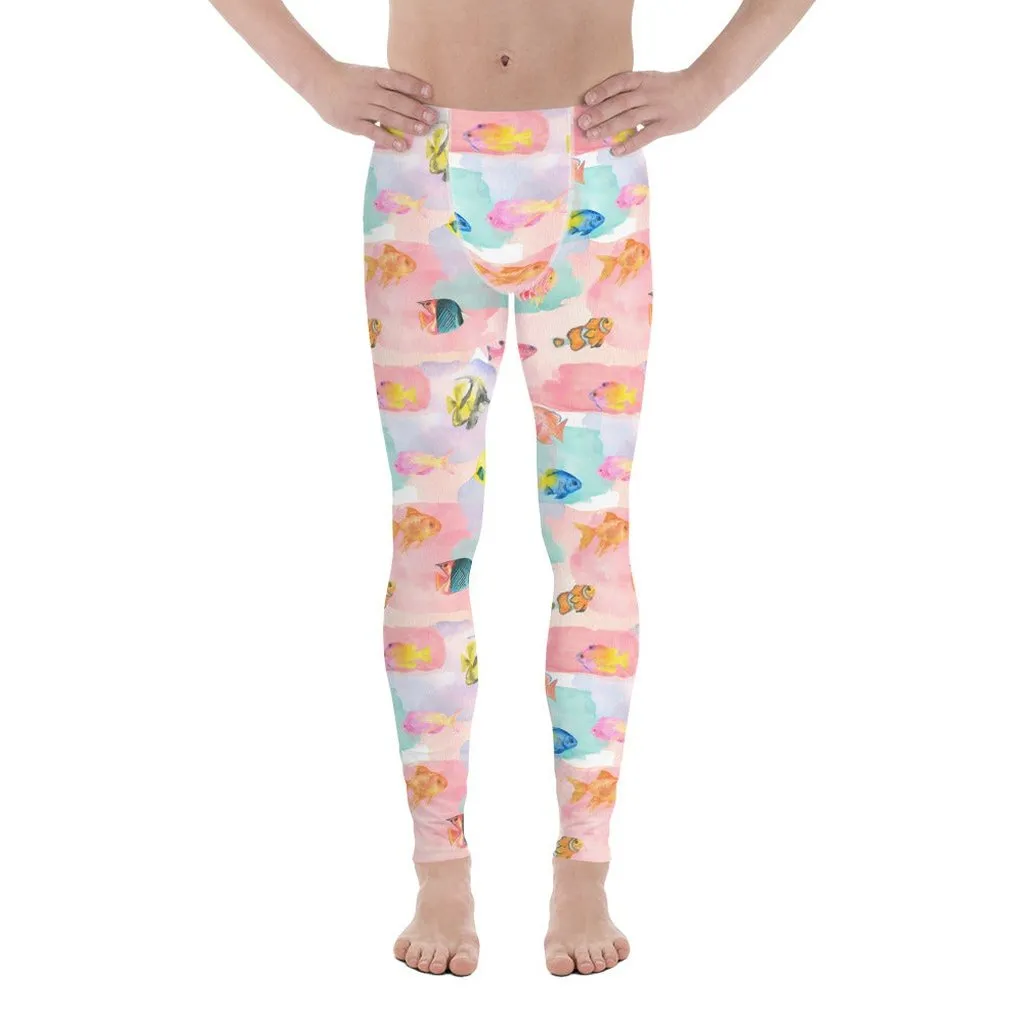 Watercolor Fish Men's Leggings