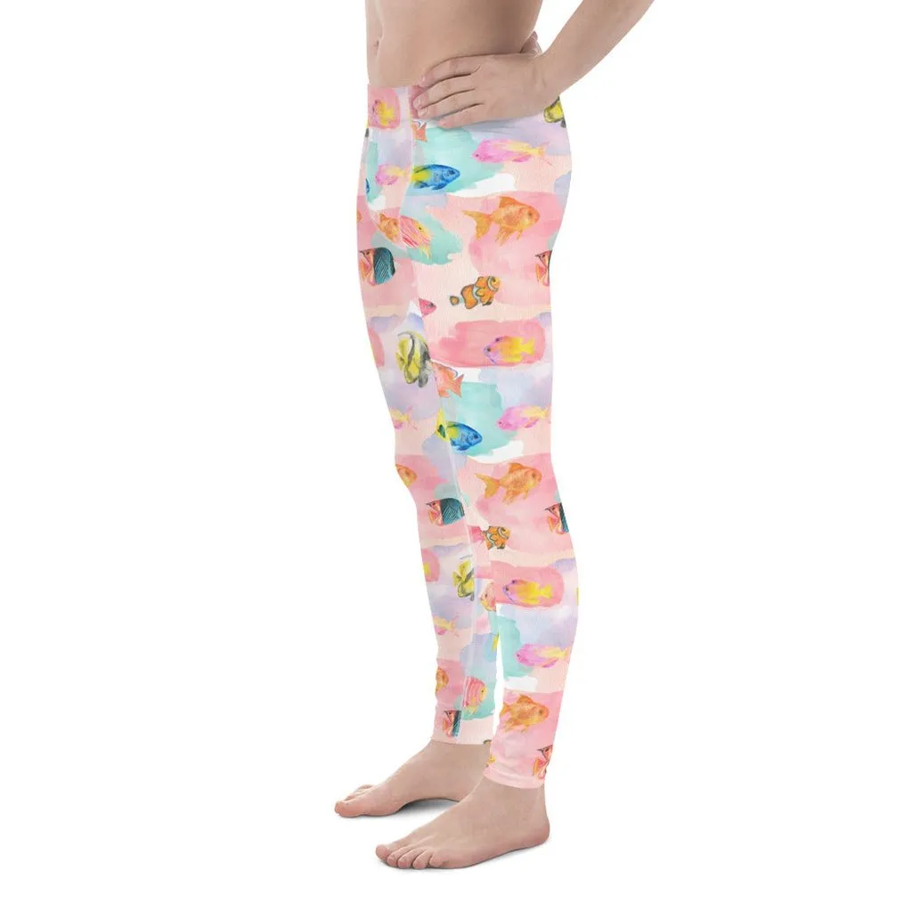 Watercolor Fish Men's Leggings