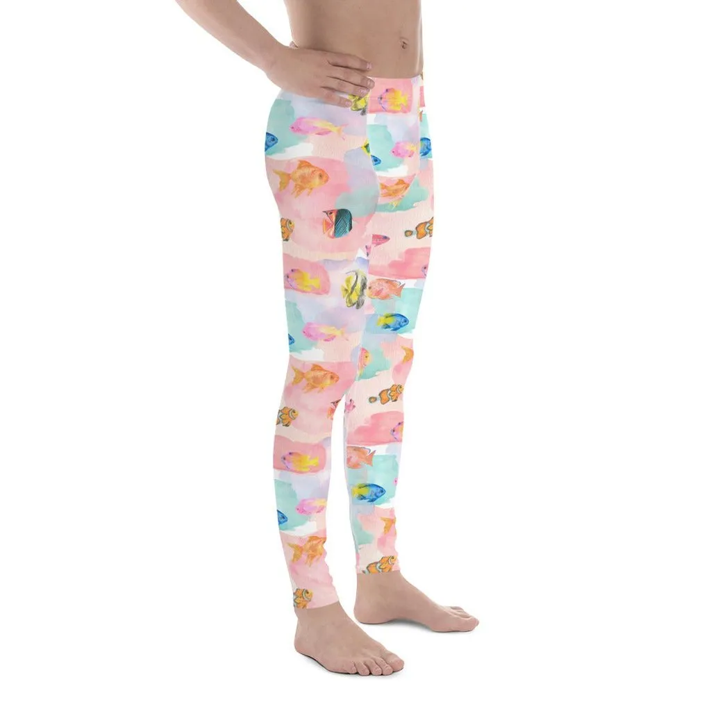 Watercolor Fish Men's Leggings