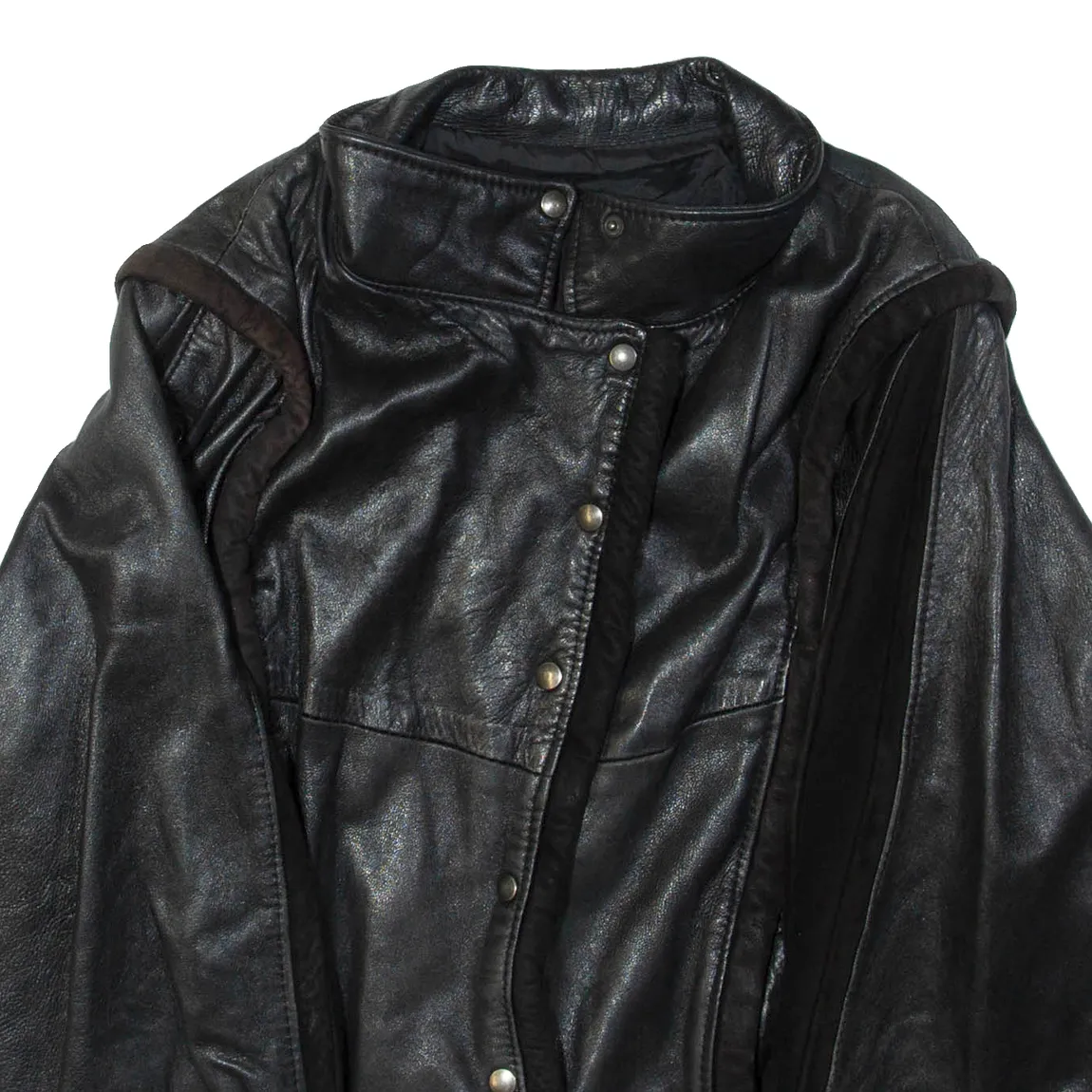 Womens Biker Jacket Black Leather S