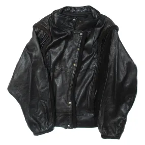 Womens Biker Jacket Black Leather S