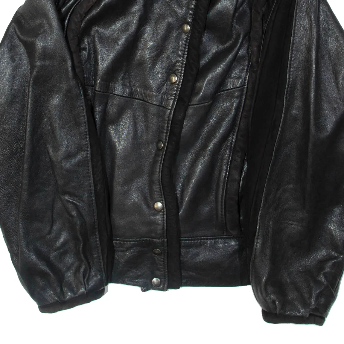 Womens Biker Jacket Black Leather S